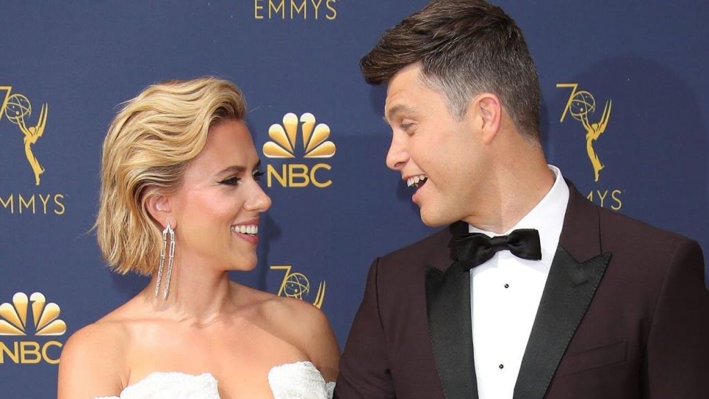 Scarlett Johansson and Colin Jost
